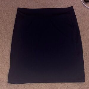 Navy blue pencil skirt